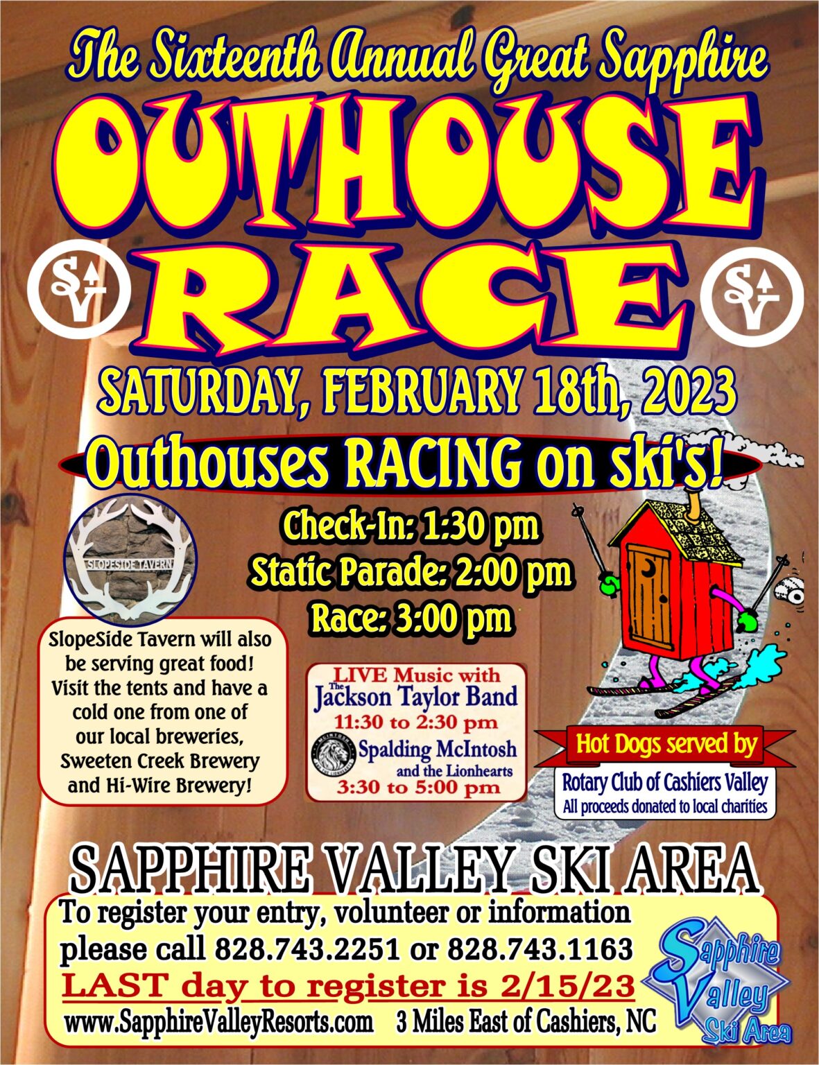 Sixteenth Annual Great Sapphire Outhouse Races Sapphire Valley Resort
